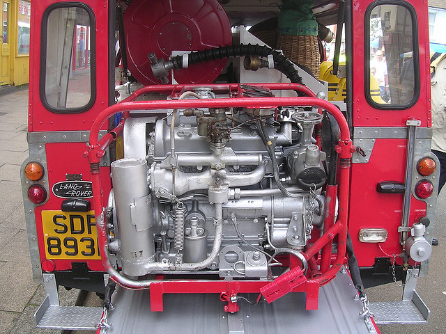 Land Rover Fire Pump